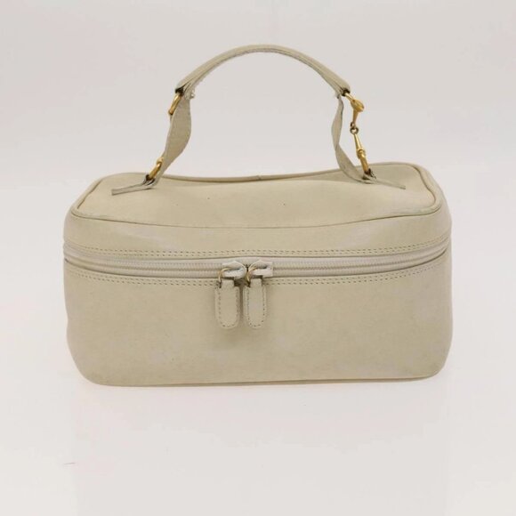 GUCCI Pouch Leather nylon 2Set Black Beige Auth bs24715 - Picture 2 of 15